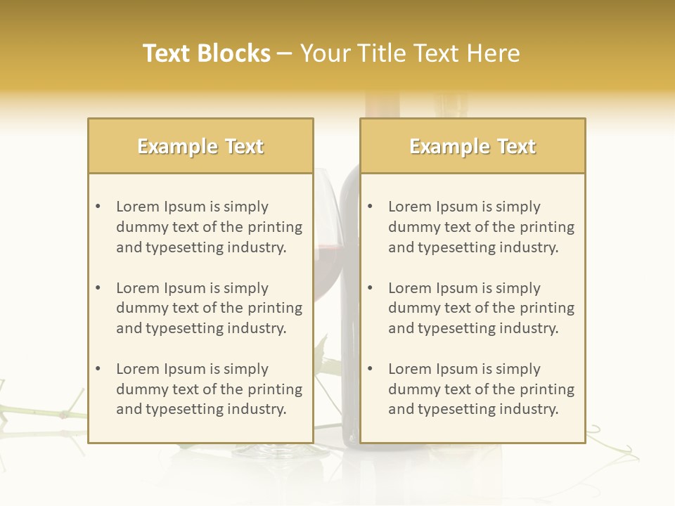 Isolated Grapes Vine PowerPoint Template