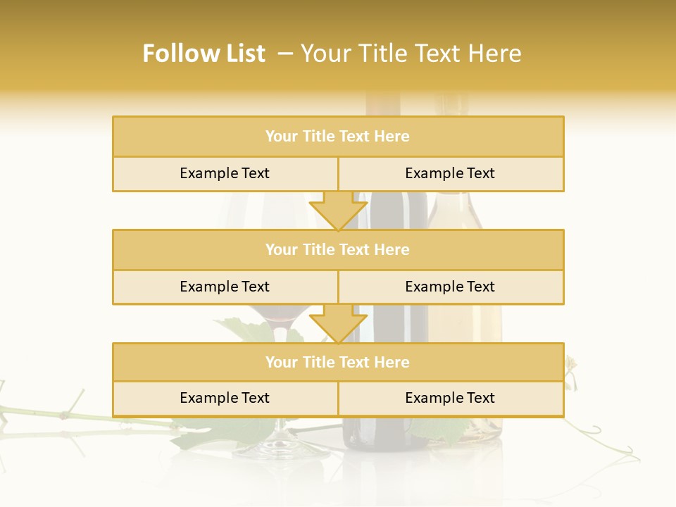 Isolated Grapes Vine PowerPoint Template