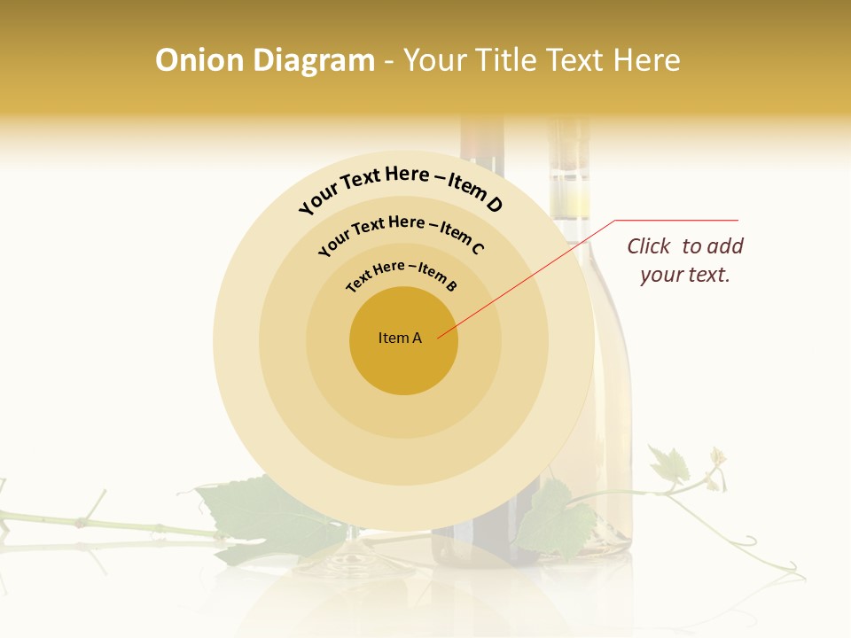 Isolated Grapes Vine PowerPoint Template