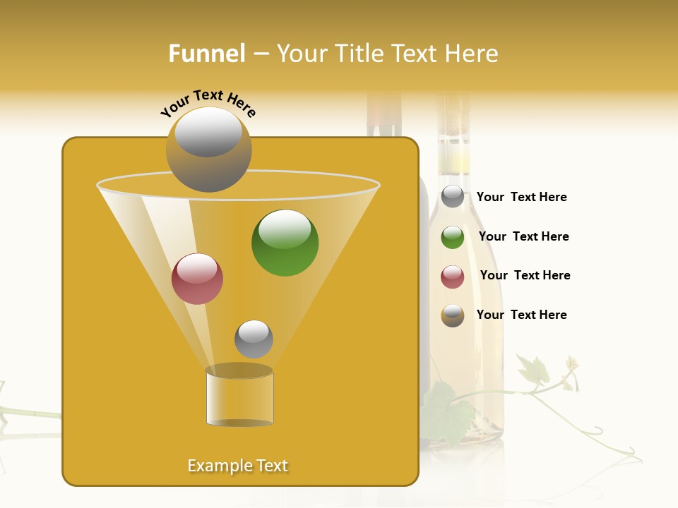 Isolated Grapes Vine PowerPoint Template