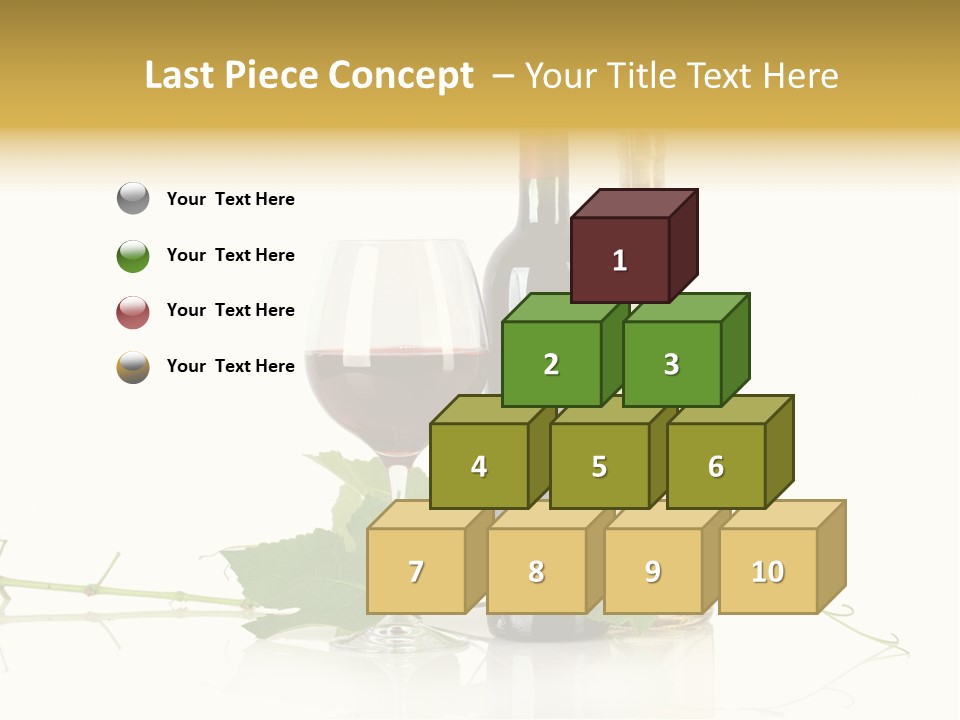 Isolated Grapes Vine PowerPoint Template