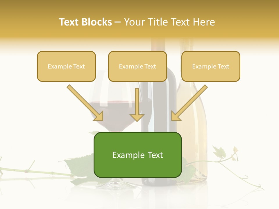 Isolated Grapes Vine PowerPoint Template