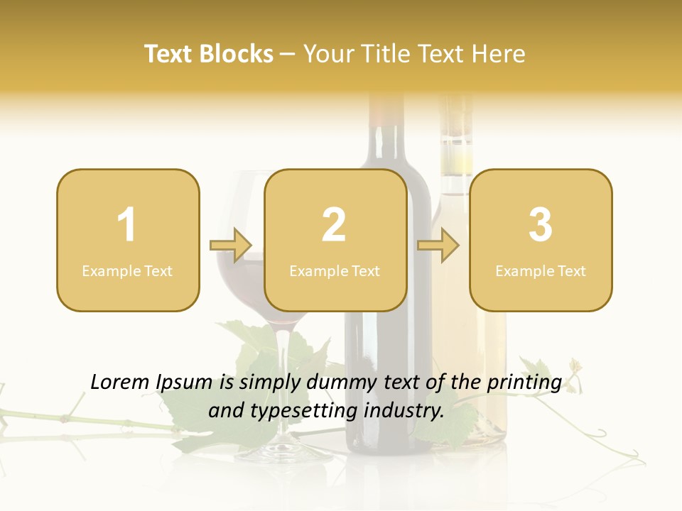 Isolated Grapes Vine PowerPoint Template