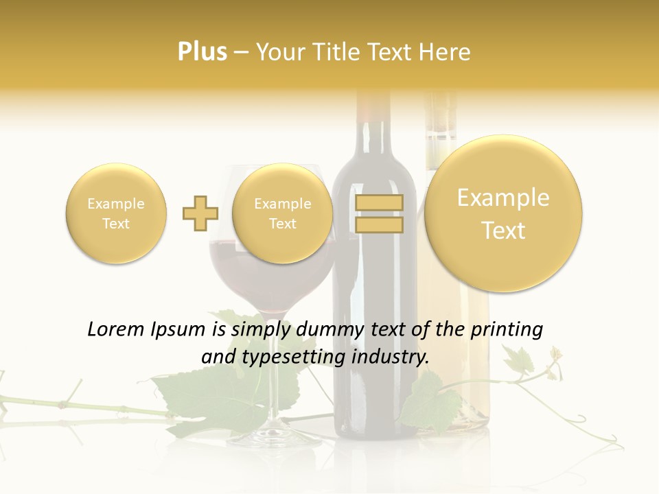 Isolated Grapes Vine PowerPoint Template