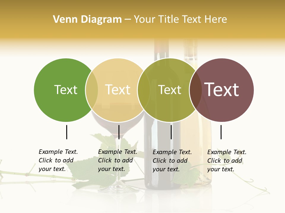 Isolated Grapes Vine PowerPoint Template