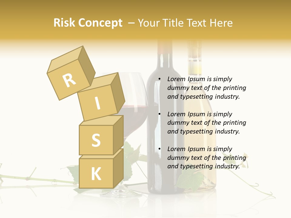 Isolated Grapes Vine PowerPoint Template