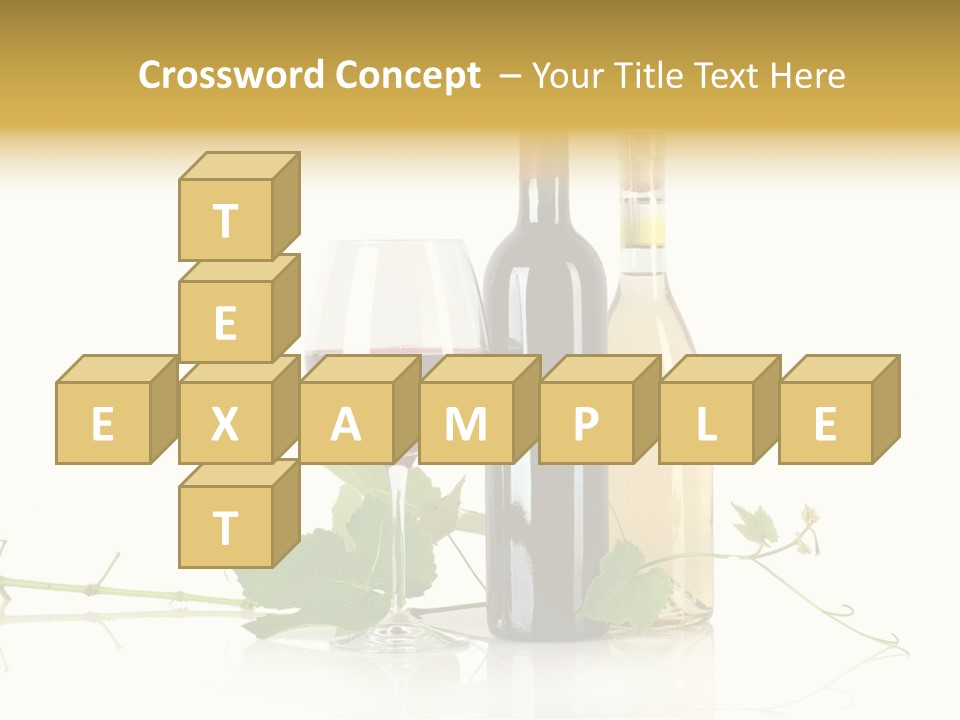 Isolated Grapes Vine PowerPoint Template