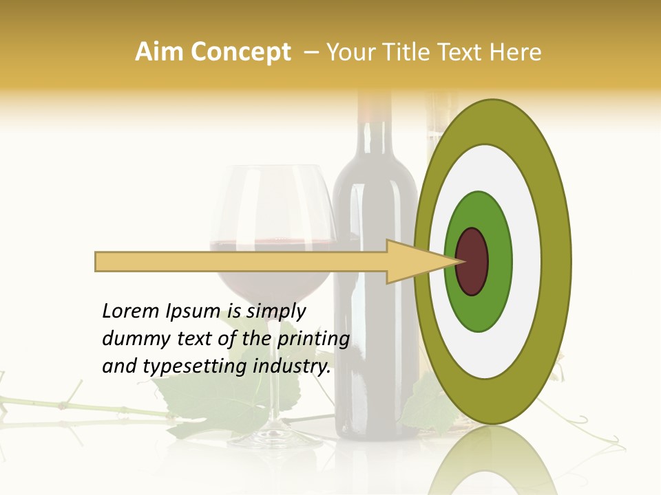 Isolated Grapes Vine PowerPoint Template