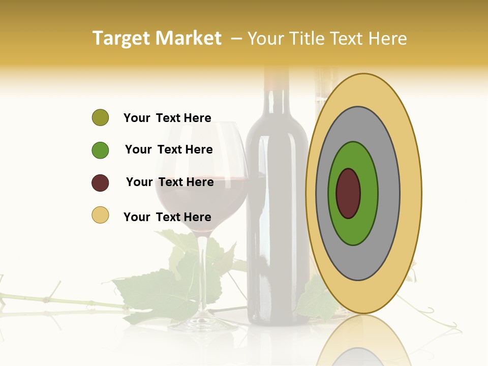 Isolated Grapes Vine PowerPoint Template