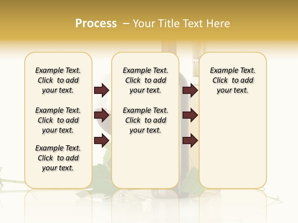 Isolated Grapes Vine PowerPoint Template