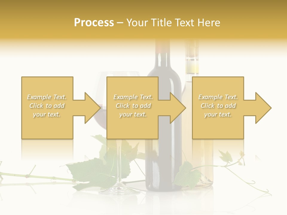 Isolated Grapes Vine PowerPoint Template