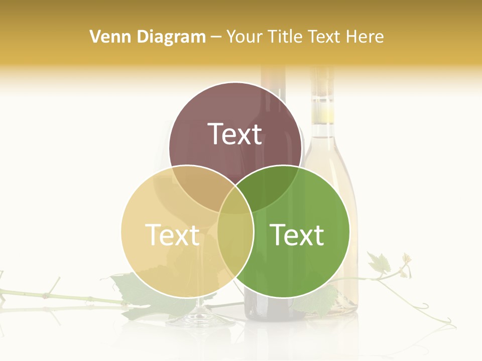 Isolated Grapes Vine PowerPoint Template