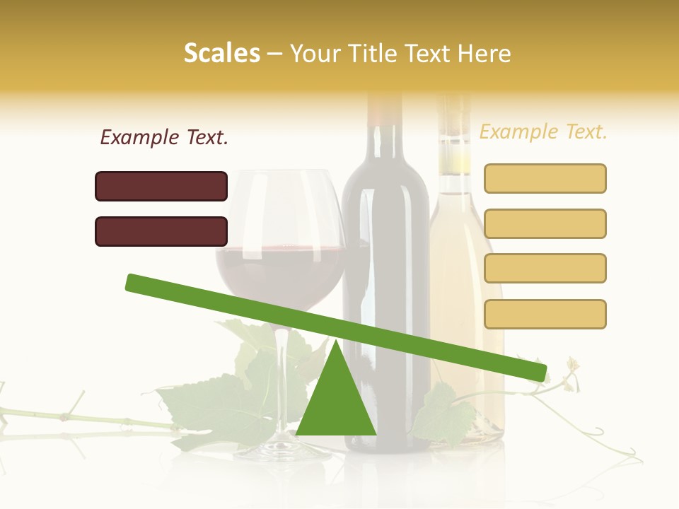 Isolated Grapes Vine PowerPoint Template