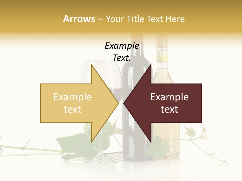 Isolated Grapes Vine PowerPoint Template