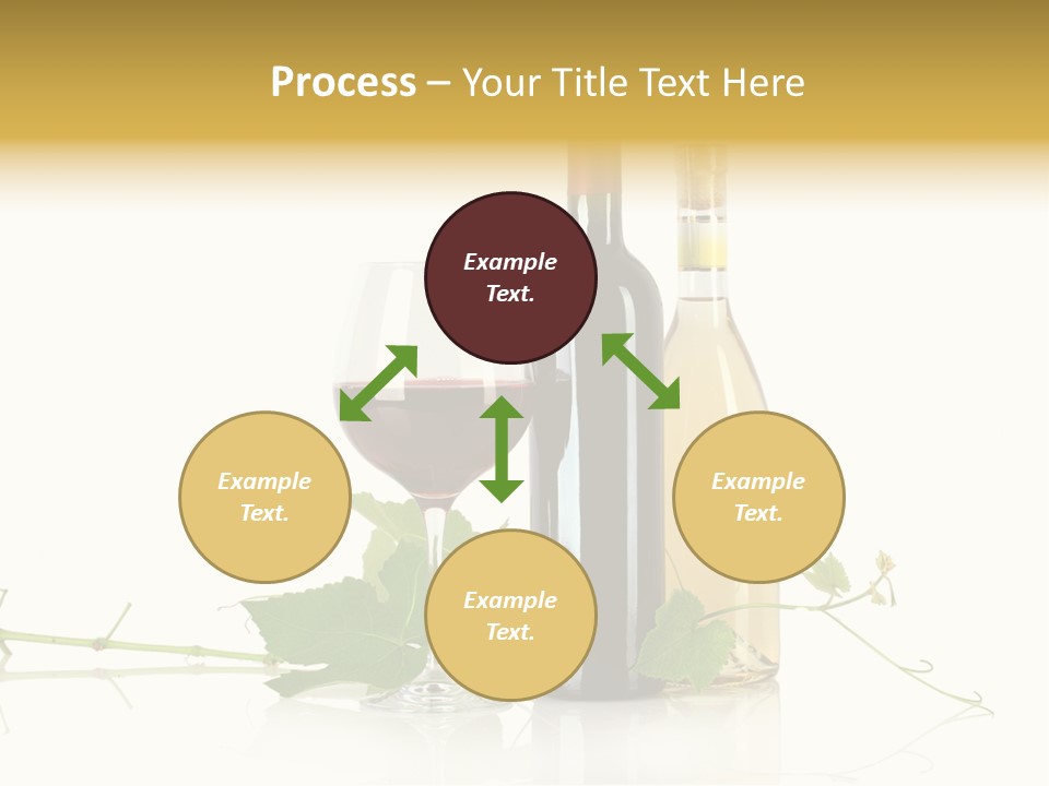 Isolated Grapes Vine PowerPoint Template