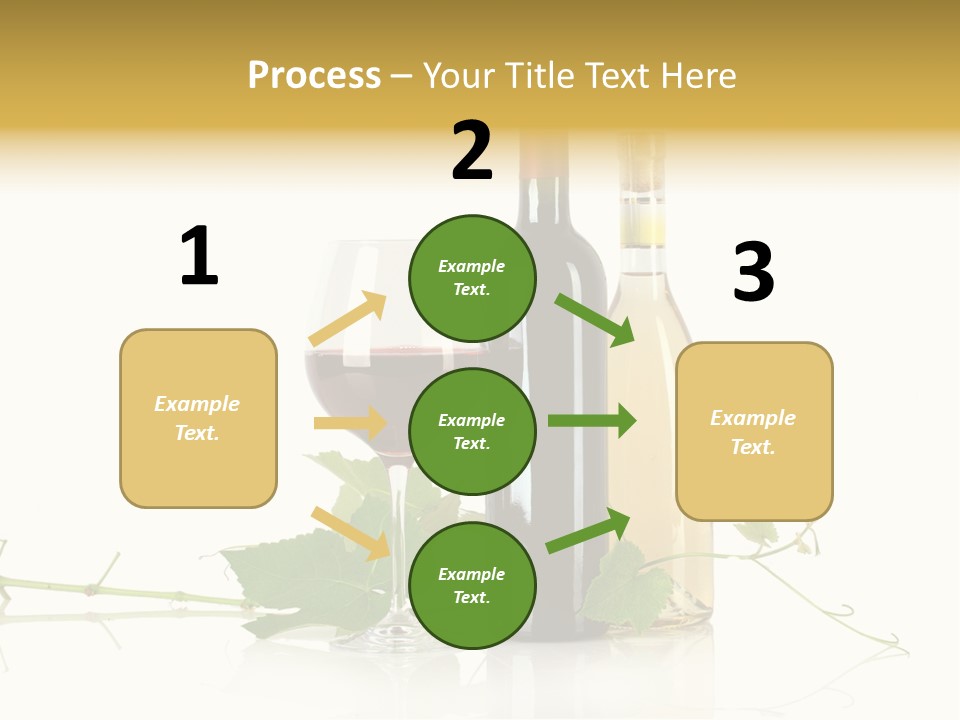 Isolated Grapes Vine PowerPoint Template