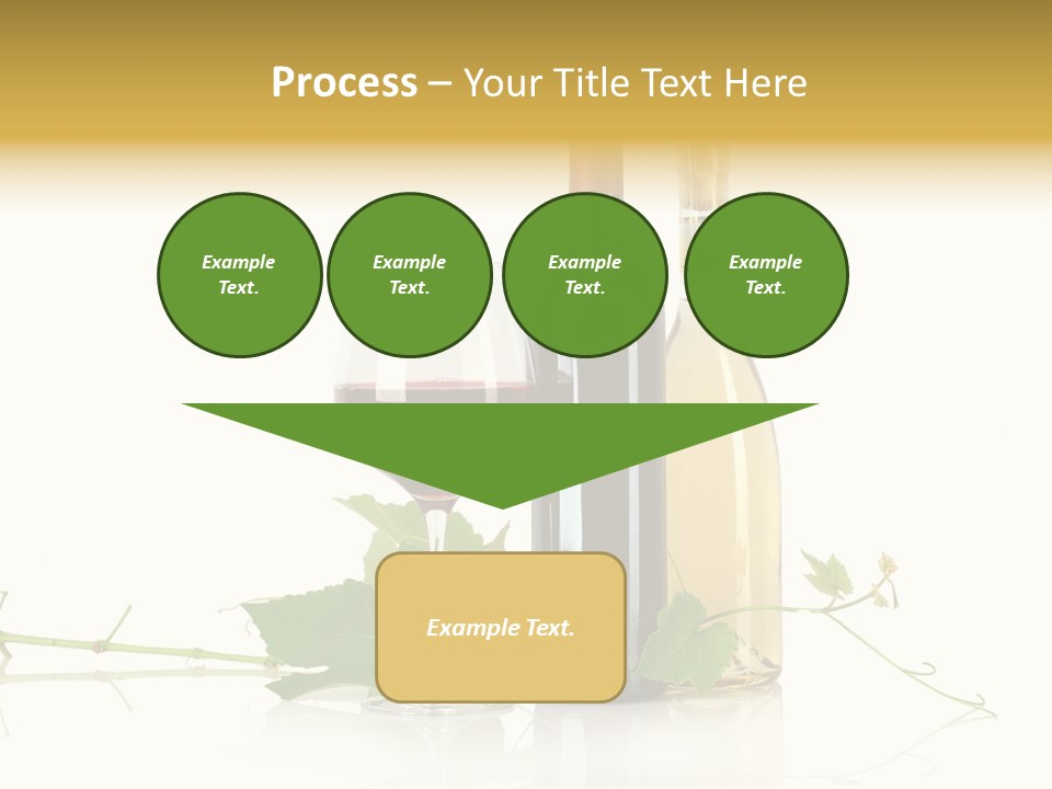 Isolated Grapes Vine PowerPoint Template