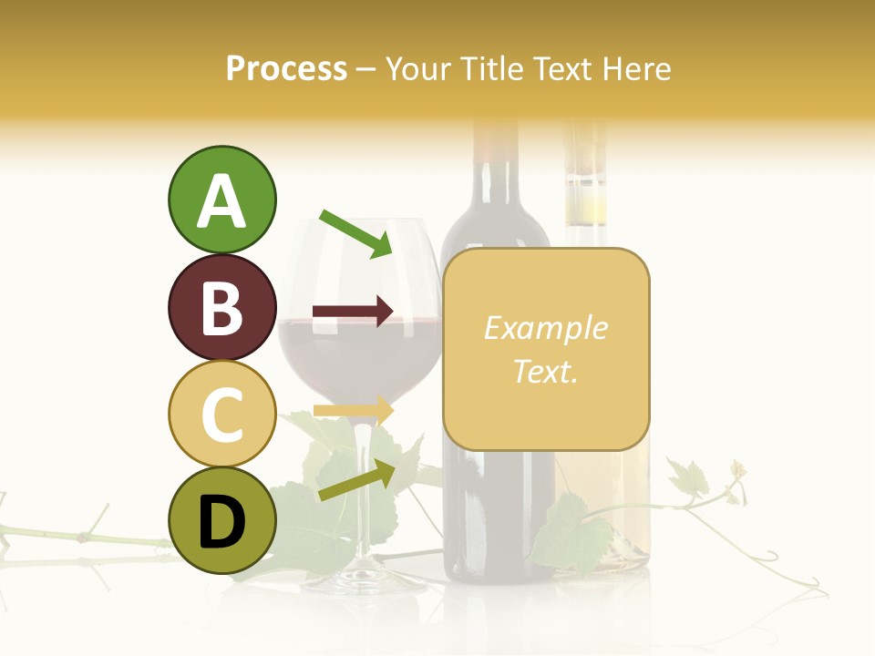 Isolated Grapes Vine PowerPoint Template