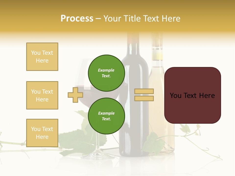 Isolated Grapes Vine PowerPoint Template