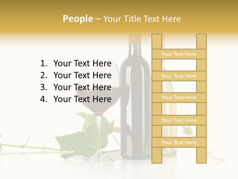 Isolated Grapes Vine PowerPoint Template