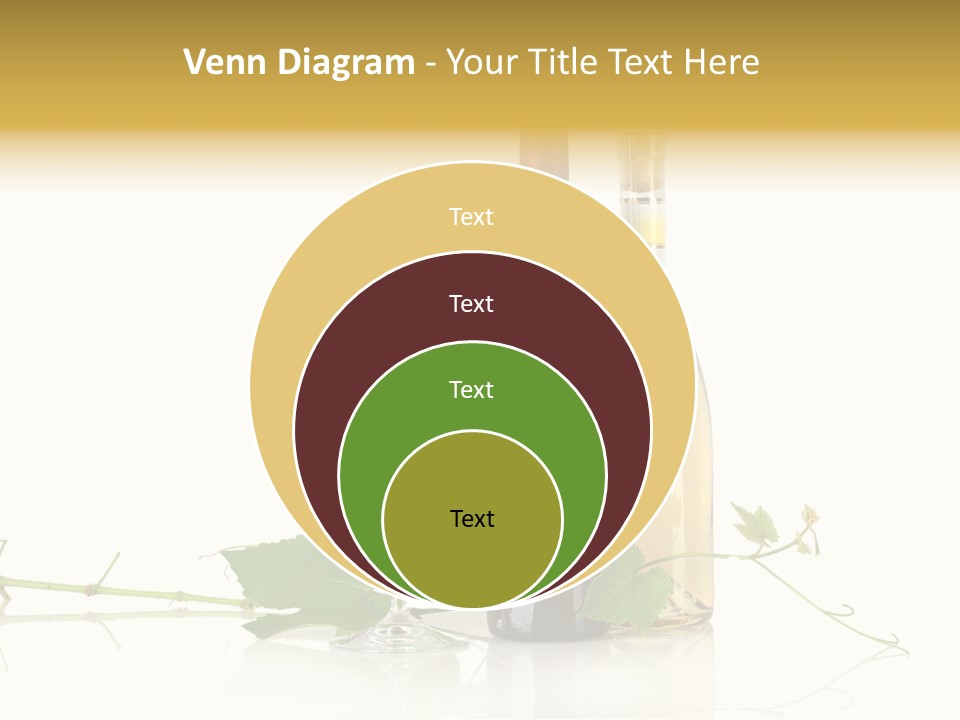 Isolated Grapes Vine PowerPoint Template