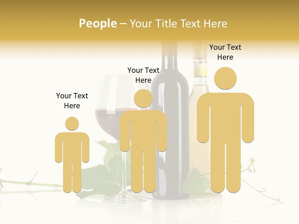 Isolated Grapes Vine PowerPoint Template