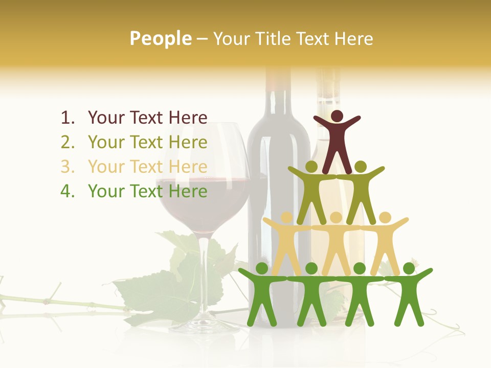 Isolated Grapes Vine PowerPoint Template