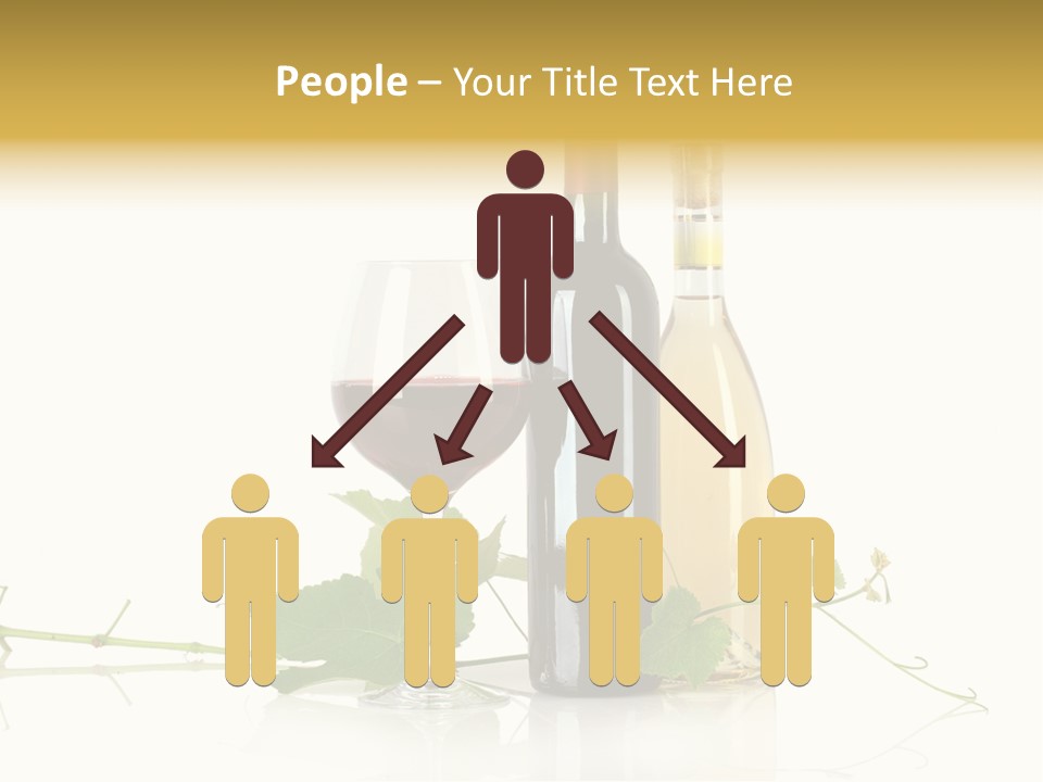 Isolated Grapes Vine PowerPoint Template