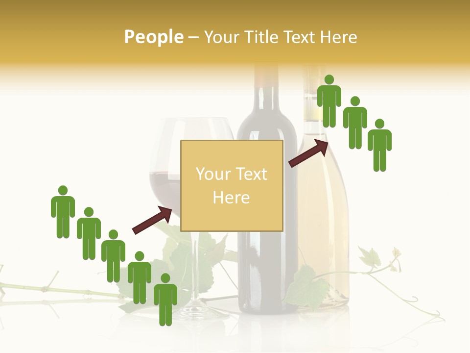 Isolated Grapes Vine PowerPoint Template