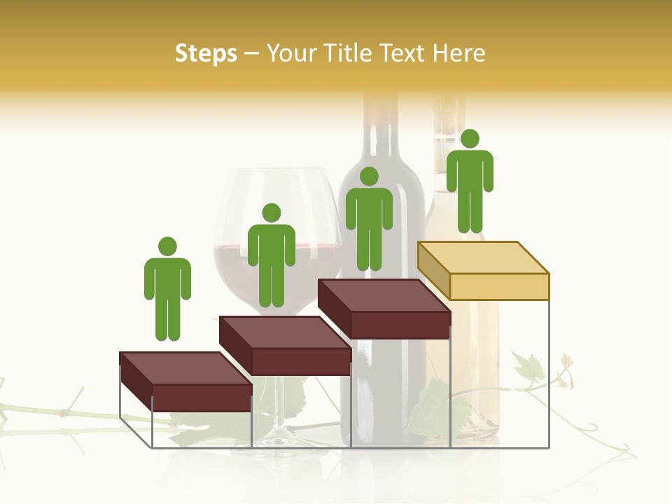 Isolated Grapes Vine PowerPoint Template