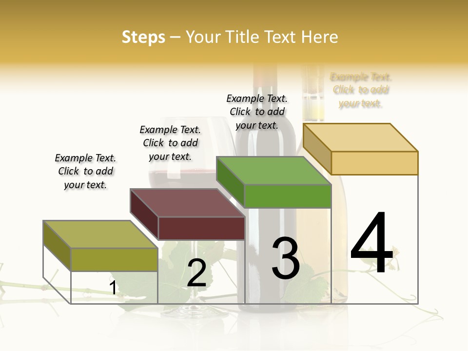 Isolated Grapes Vine PowerPoint Template