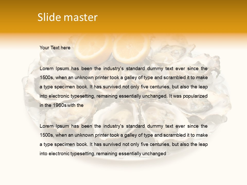 Mussel Appetizer Pacific PowerPoint Template