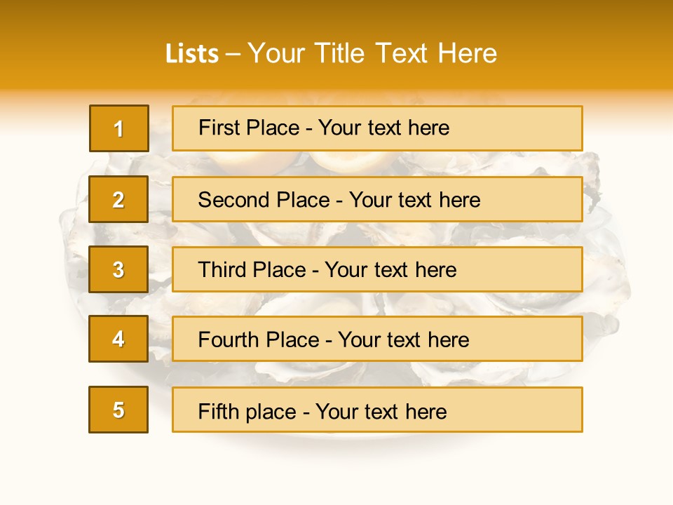 Mussel Appetizer Pacific PowerPoint Template