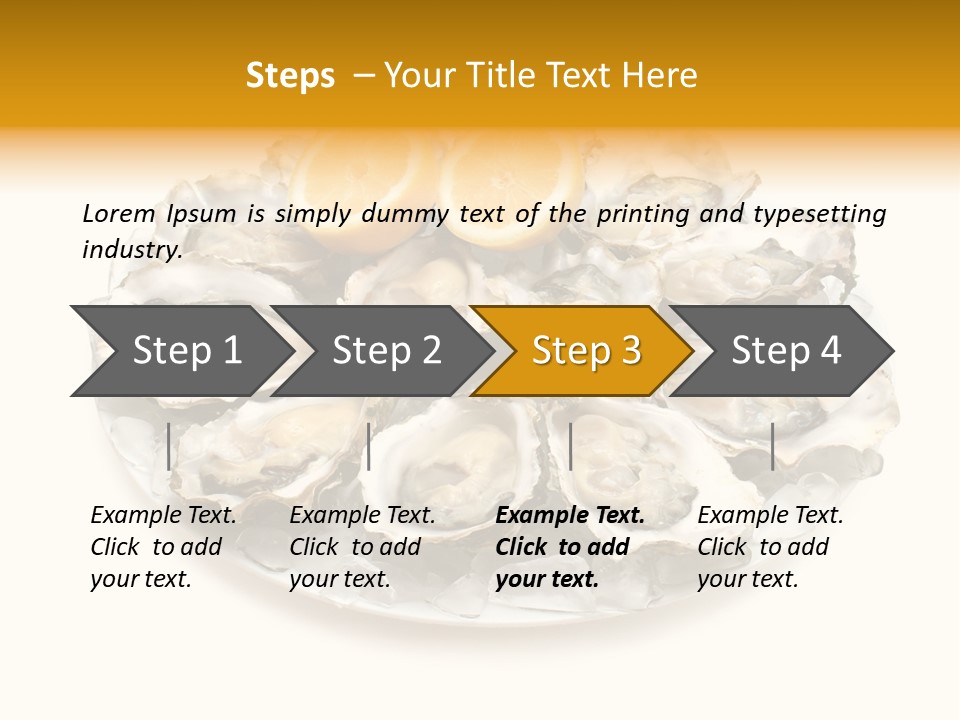 Mussel Appetizer Pacific PowerPoint Template
