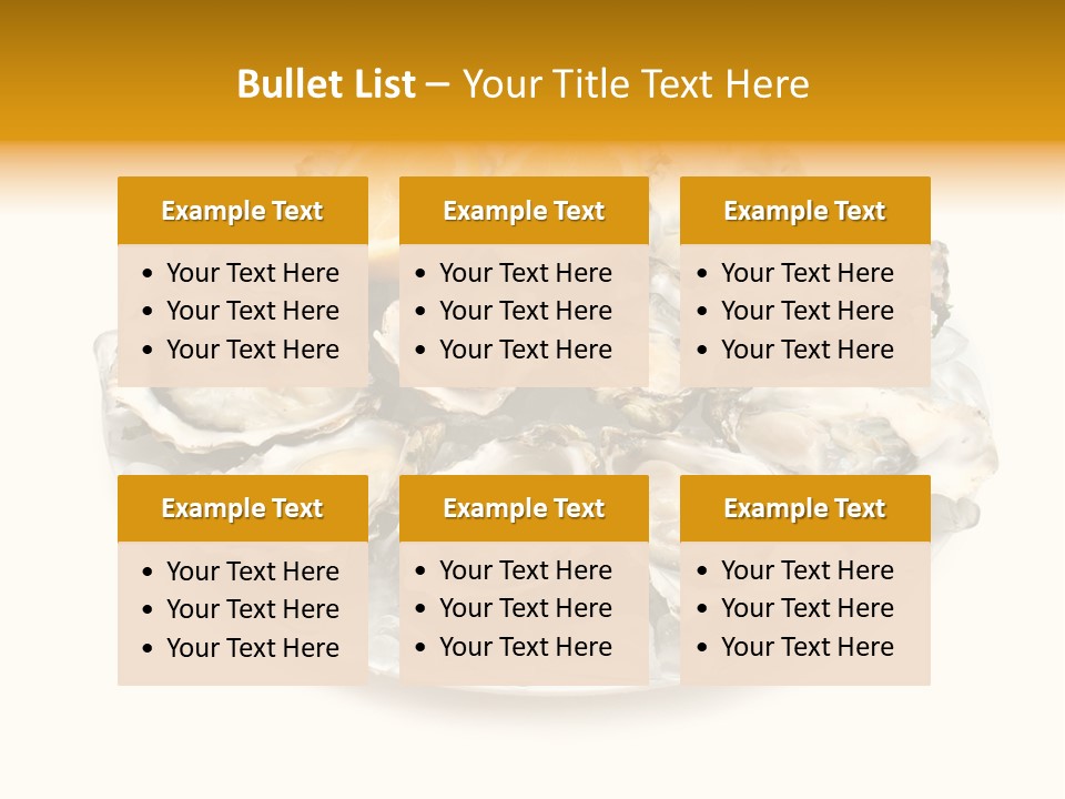 Mussel Appetizer Pacific PowerPoint Template