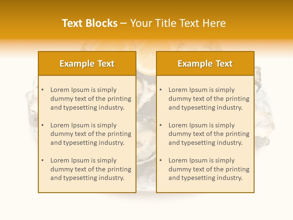 Mussel Appetizer Pacific PowerPoint Template