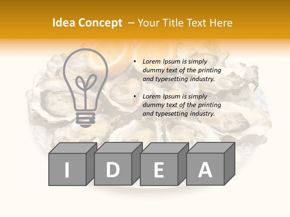 Mussel Appetizer Pacific PowerPoint Template