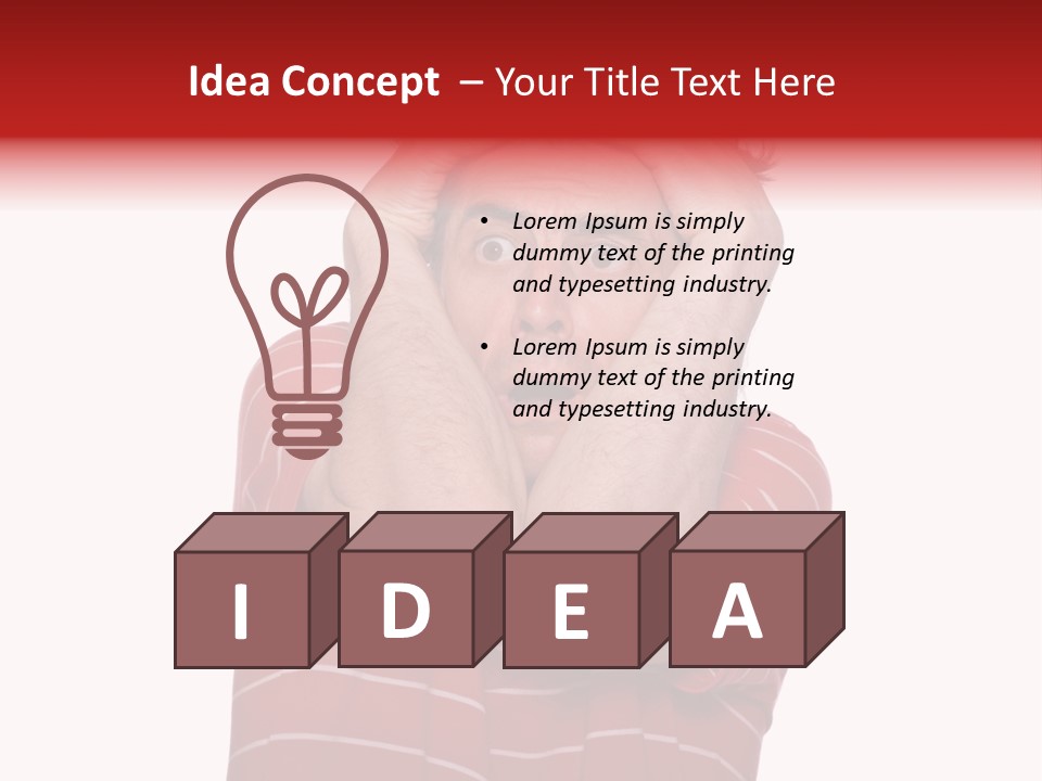 Concerned Portrait Studio PowerPoint Template