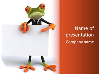 Amphibian Hop Frog PowerPoint Template