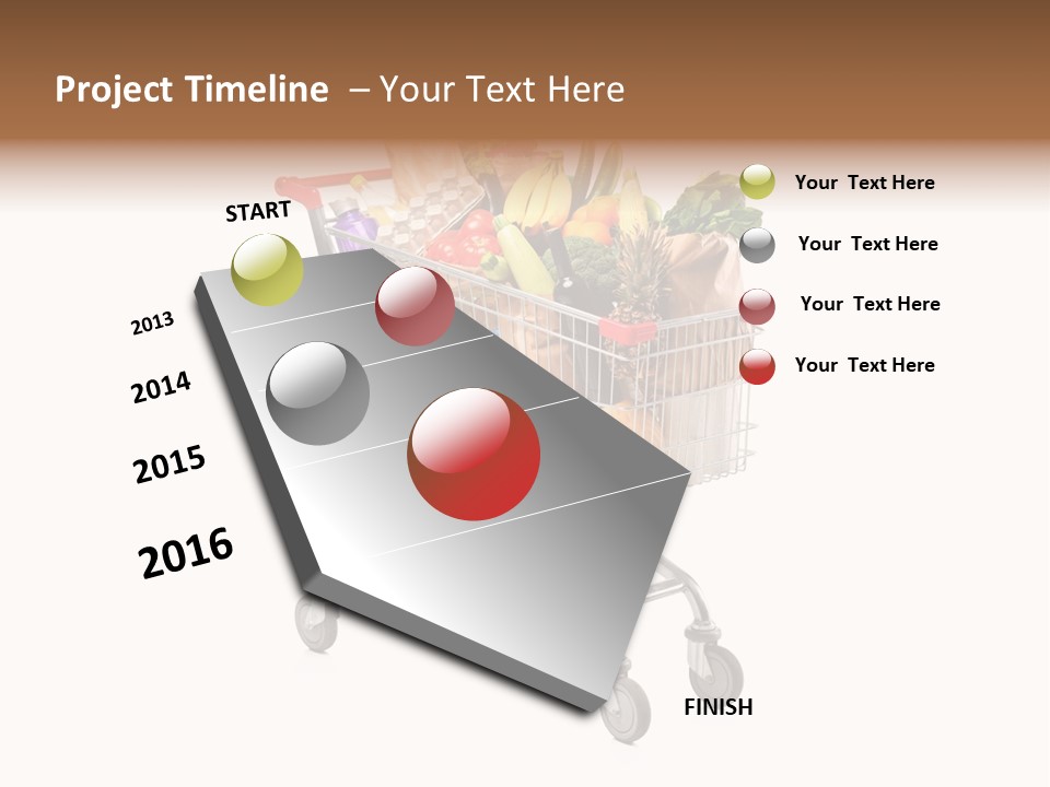Broccoli Colorful Ingredient PowerPoint Template