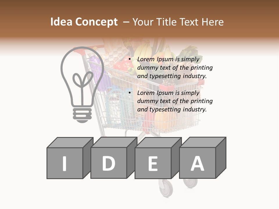 Broccoli Colorful Ingredient PowerPoint Template