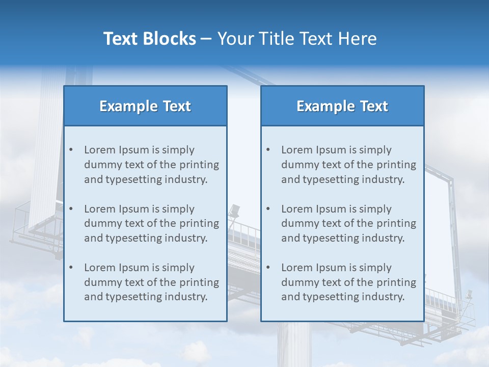 Pillar Separate Development PowerPoint Template