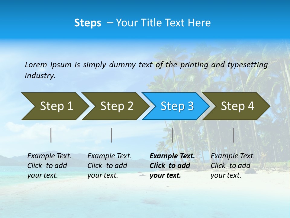 Vacation Landscape Exotic PowerPoint Template