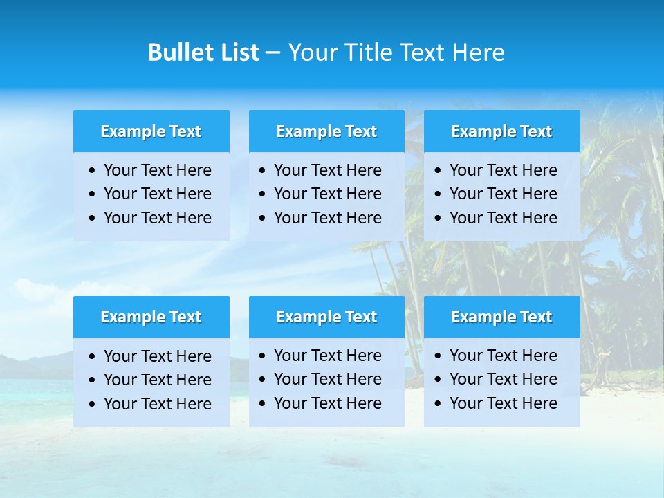 Vacation Landscape Exotic PowerPoint Template