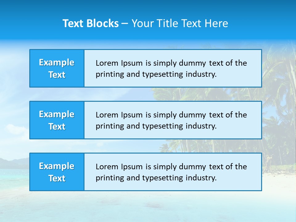 Vacation Landscape Exotic PowerPoint Template