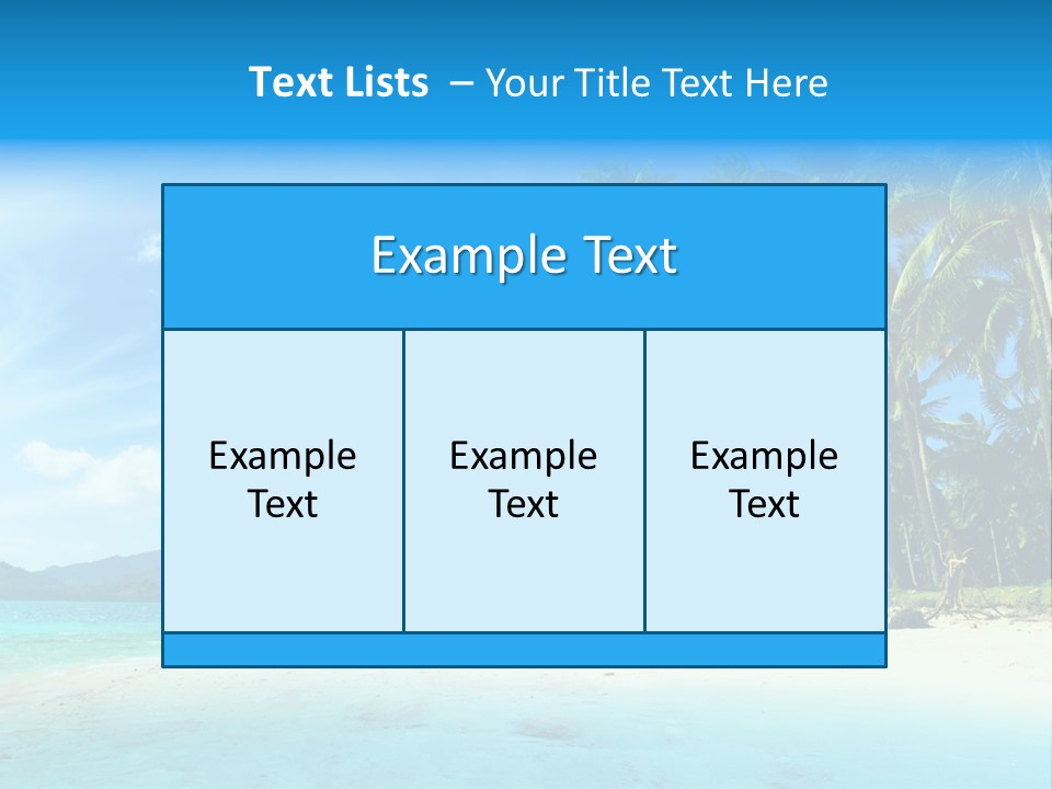 Vacation Landscape Exotic PowerPoint Template
