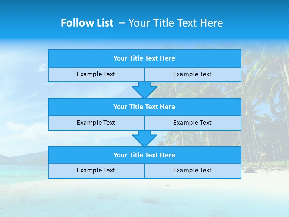Vacation Landscape Exotic PowerPoint Template