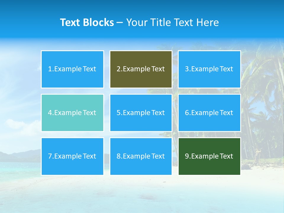 Vacation Landscape Exotic PowerPoint Template