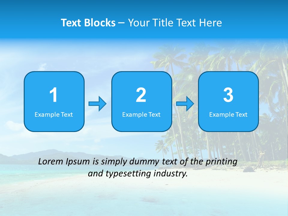 Vacation Landscape Exotic PowerPoint Template