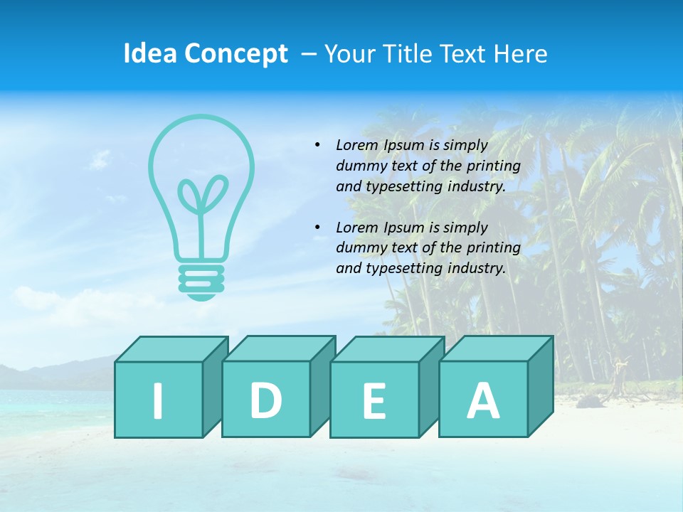 Vacation Landscape Exotic PowerPoint Template